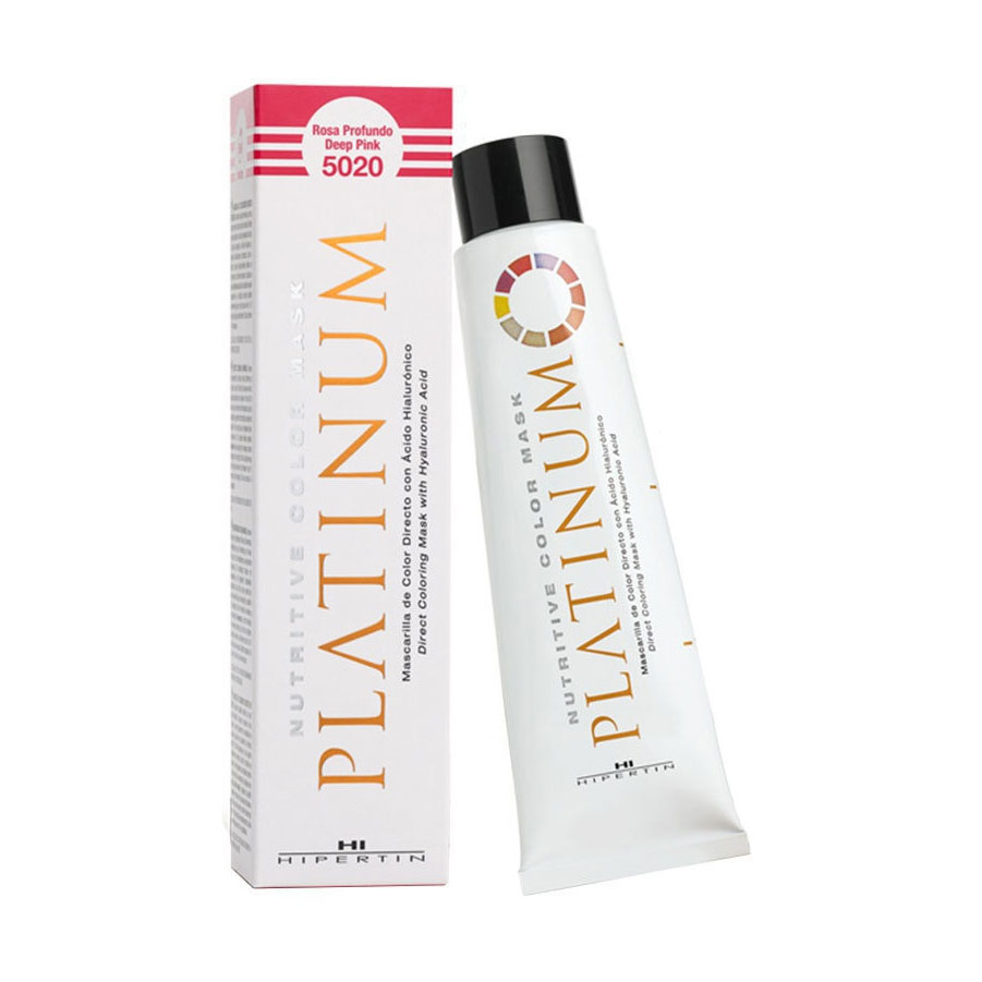 Тонувальна маска для волосся Hipertin Platinum Nutritive Color Mask з гіалуроновою кислотою, 5020 Deep Pink, 100 мл